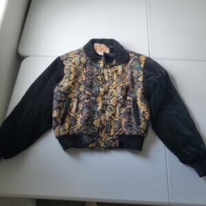 Vintage Rode Walker Jacket Mens Large Velvet Western Bomber Made USA 90s